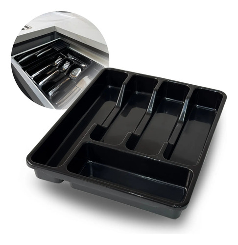 Porta talheres organizador gaveta separador para cozinha