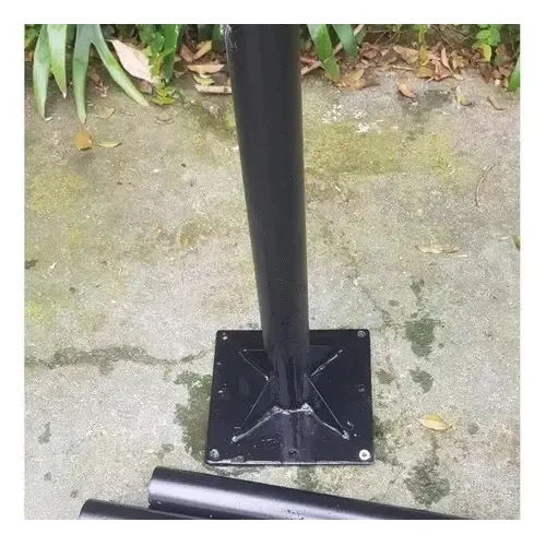 Poste Aço 4 Metros Com 2 Luminarias Públicas Led 300w