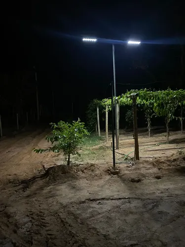 Poste Aço 4 Metros Com 2 Pública Led 100w Completo