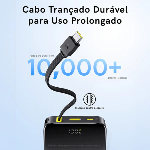Power Bank Baseus Turbo Bipow2 Pro 20000mah 22.5w Cor Preto