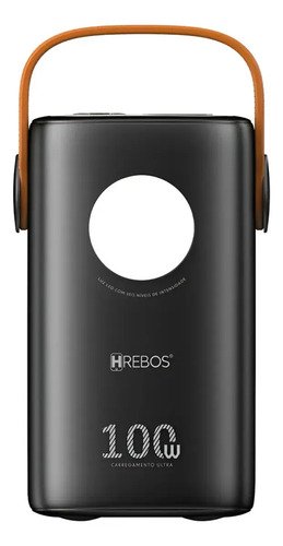 Power Bank Hrebos 60.000mah 100w Pb-997 Para - Starlink Mini Preto