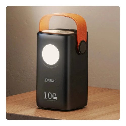 Power Bank Hrebos 60.000mah 100w Pb-997 Para - Starlink Mini Preto