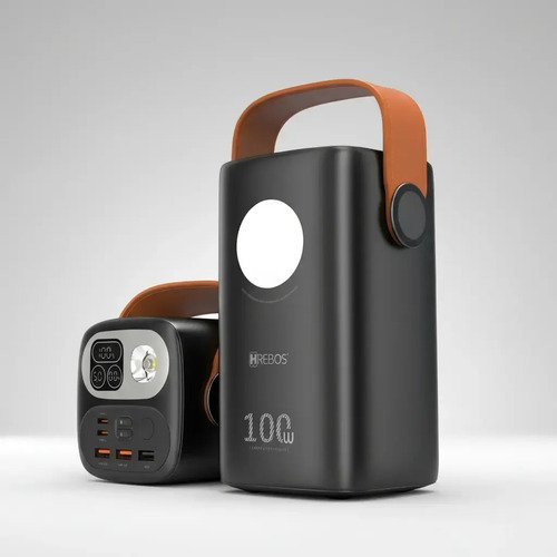 Power Bank Hrebos 60.000mah 100w Pb-997 Para - Starlink Mini Preto