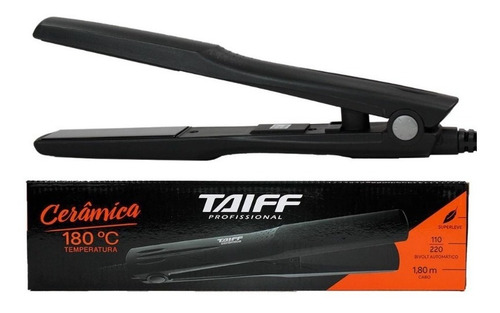 Prancha ceramica taiff profissional 180 preto