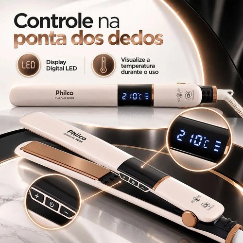 Prancha Philco PPR10 Titanium Digital Bivolt 230°C