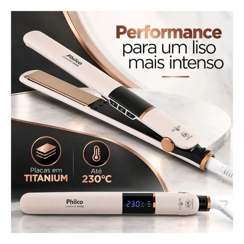 Prancha Philco PPR10 Titanium Digital Bivolt 230°C