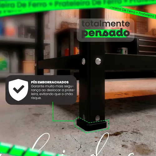 Prateleira 6 Andares De Ferro Estante Para Escritório Aço