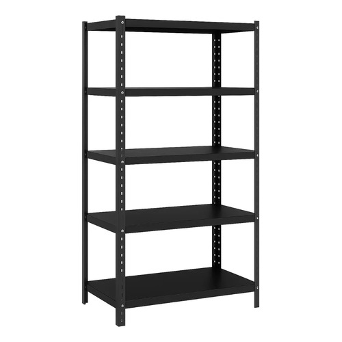Prateleira De Aço 5 Bandejas 40x92cm Preta Coluna Triparti