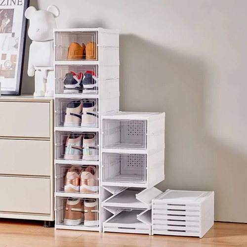 Prateleira De Sapatos Em Camadas E 6 Branco