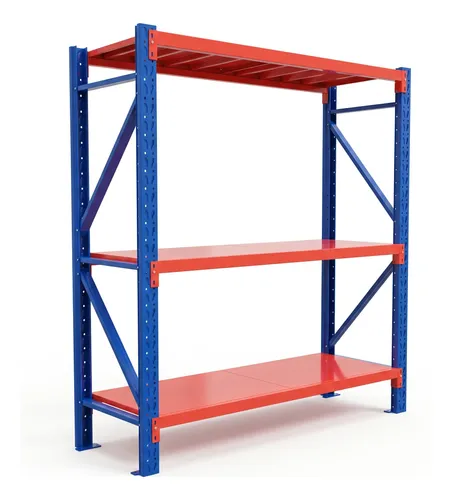 Prateleira porta pallets metalico 18x06x2m 3 niveis 600kg