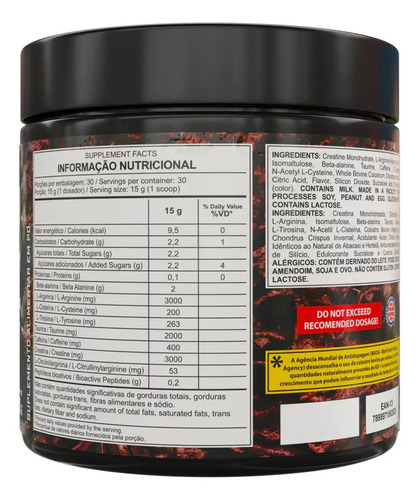 Pre Treino Carnage Pink Lemonade 450g com Creatina Dark Lab