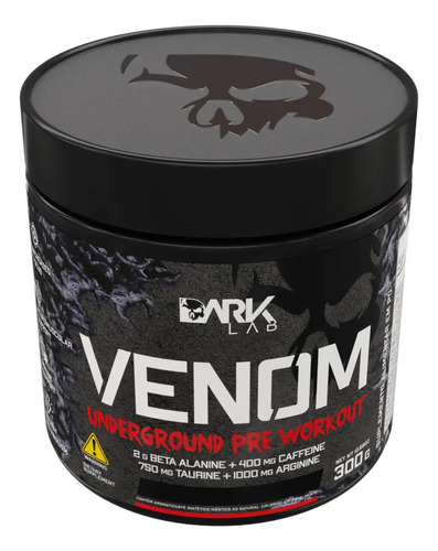 Pre Treino Venom Underground 300g Mango Loko Dark Lab