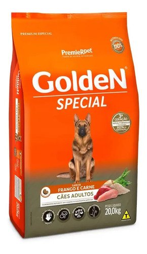 Premier Golden Special Cachorro Adulto Frango e Carne 20 kg