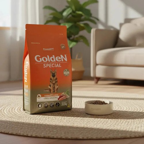 Premier Golden Special Cachorro Adulto Frango e Carne 20 kg