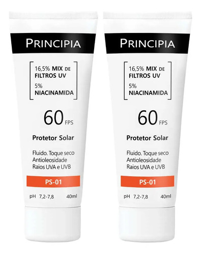 Principia kit protetor solar facial ps 01 fps60