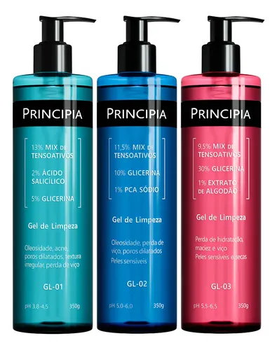 Principia kit trio limpeza facial personalizada
