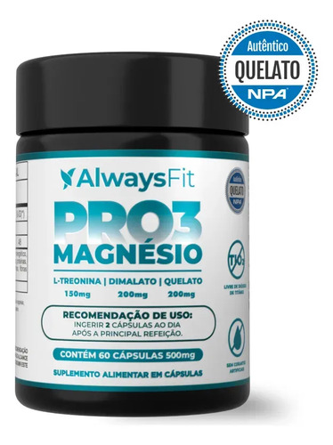 Pro3magnesio da always fit l treonina quelato e dimalato 6