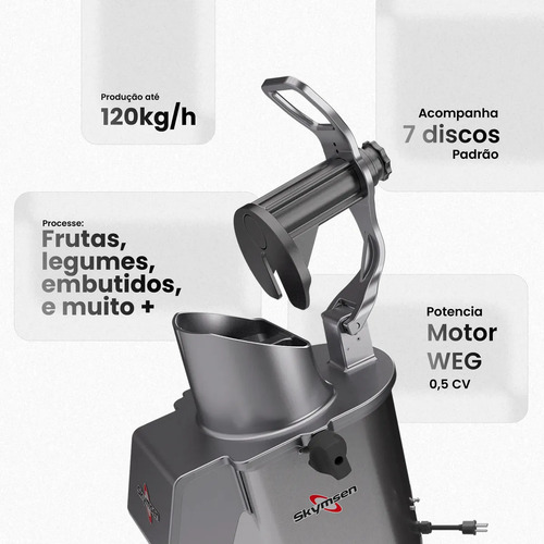 Processador Alimentos 7 Discos PA7 PRO Skymsen