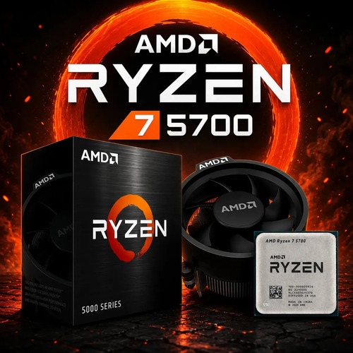 Processador Amd Ryzen 7 5700 4.6ghz 8c 16t Am4