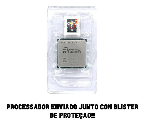 Processador Amd Ryzen 7 5700x Oem 4.6ghz 8 Núcleos E 16 Thed
