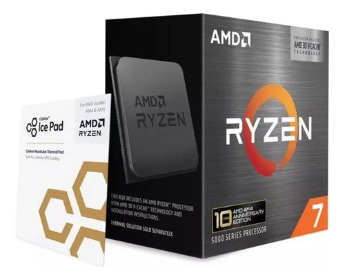 Processador amd ryzen 7 5800x3d anniversary am4 8 c 16 t