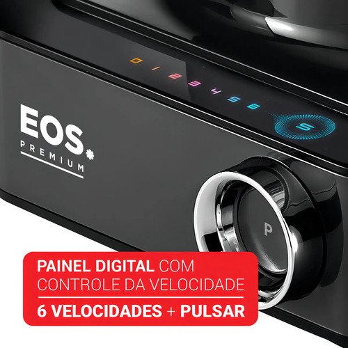 Processador de alimentos Eos 7 em 1 Black 1000w Eps03p