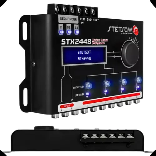 Processador De Audio Digital Equalizador Stx2448 Stetsom Som