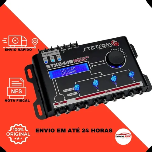 Processador De Audio Digital Equalizador Stx2448 Stetsom Som