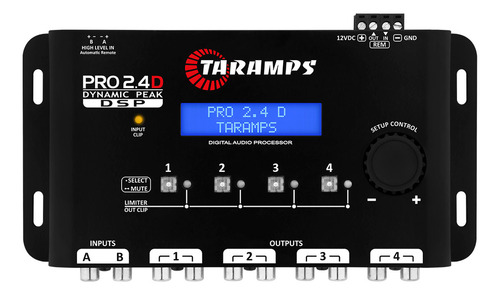 Processador de audio digital taramps pro 24d equalizador 2 e
