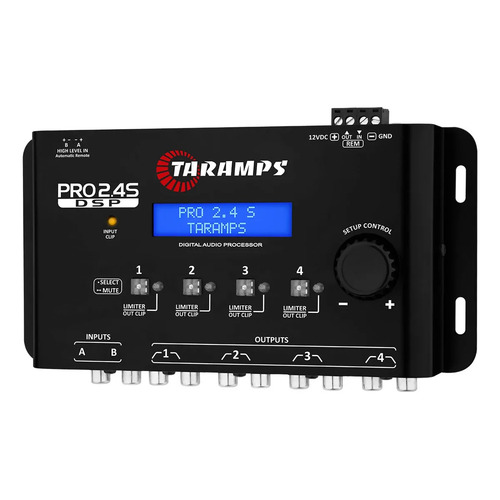 Processador de audio digital taramps pro 24s para som automo 1