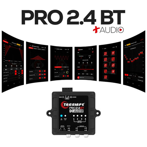 Processador de audio taramps pro 24bt audio dsp bluetooth 4