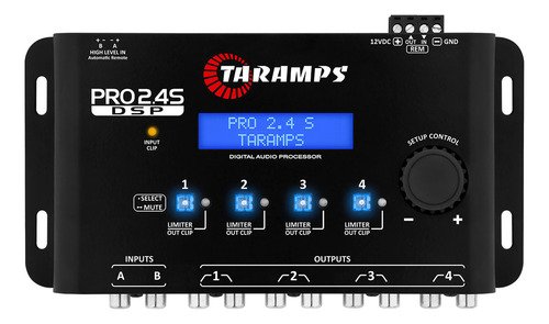 Processador de audio taramps pro 24s digital para som automo