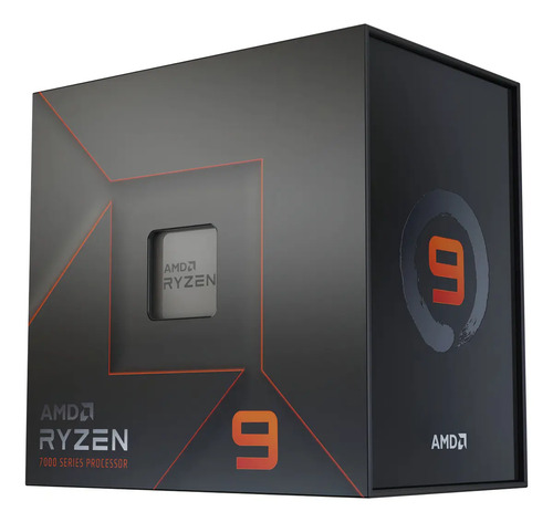 Processador gamer AMD Ryzen 9 7900X 100-100000589WOF de 12 núcleos e 5.6GHz de frequência com gráfica integrada