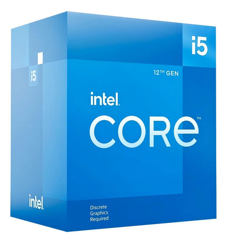 Processador intel core i5 12400f 250ghz 18mb ddr45 fclga1700