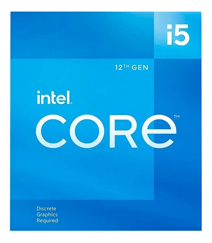 Processador Intel Core I5-12400F 2.50GHZ 18MB DDR4/5 FCLGA1700 BX8071512400F