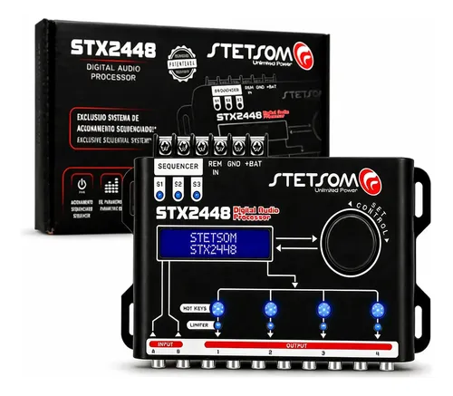Processador stetsom stx2448 equalizador grafico de 15 bandas
