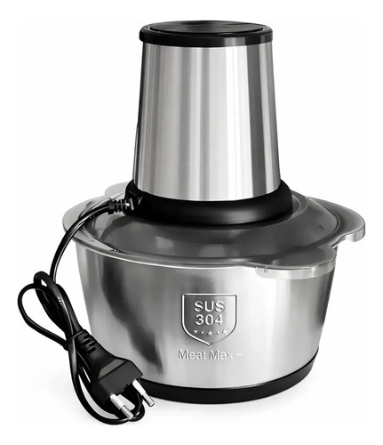 Processador triturador eletrico de alimentos inox 2 litros