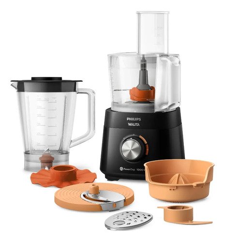 Processador walita preto 1000w hr730492 preto