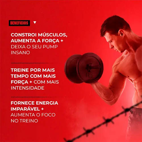 PROHIBIDO PRÉ TREINO 360g - Sabor: Strawberry Margarita (Morango) - A Combinação Perfeita de 8 Ingredientes que proporcionam energia do início ao fim do seu Treino