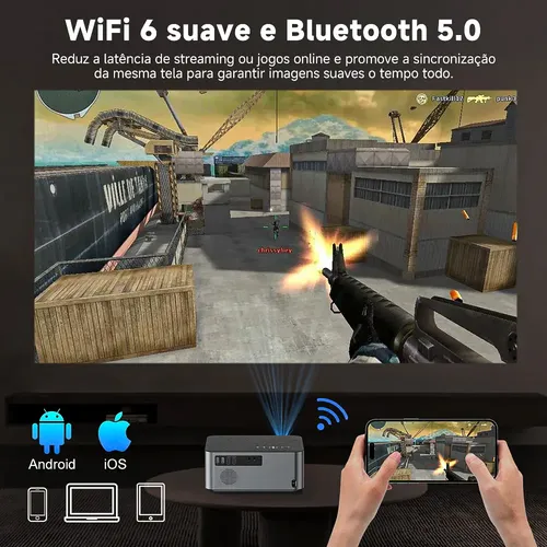 Projetor Bettdow Ac1041 Wifi Bluetooth Full Hd 15000lm