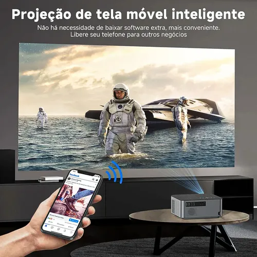 Projetor Bettdow Ac1041 Wifi Bluetooth Full Hd 15000lm