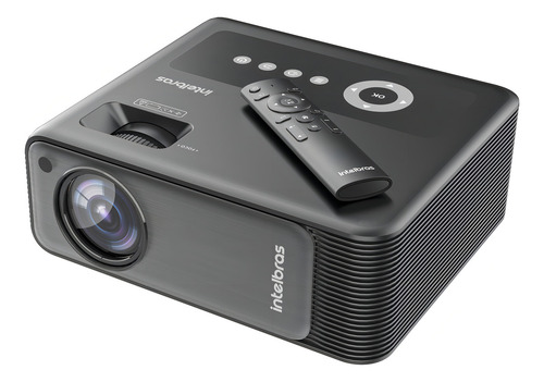 Projetor full hd intelbras 7400 lumens pfl6520 preto