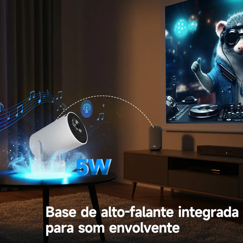 Projetor Magcubic HY300PRO+ HD 720p com Android 14, WiFi 6 e Bluetooth 5.4