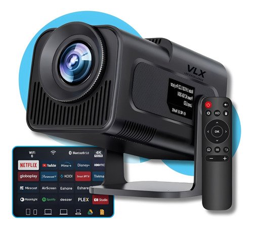 Projetor mini hy320 wi fi smart tv 4k hd 110v220v portatil