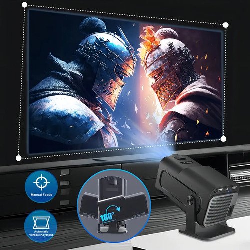 Projetor Mini Hy320 Wi-fi Smart Tv 4k Hd 110v/220v Portatil