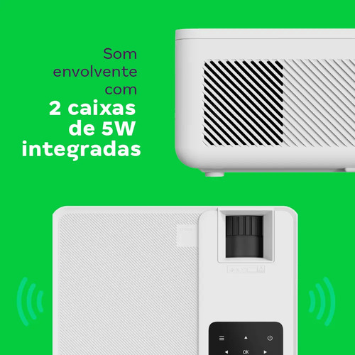 Projetor PFL5211 Full HD 5200lm Branco Intelbras 127/220V