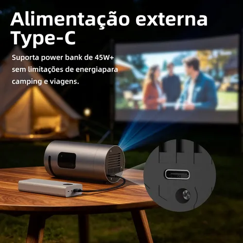 Projetor Portátil Bettdowac1093pro 350ansi 4kgtv Com Netflix