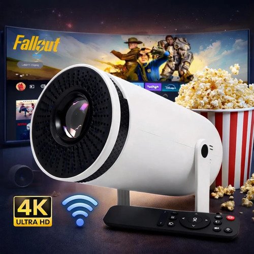 Projetor portatil vlx hy300 smart android 11 wi fi bluetooth