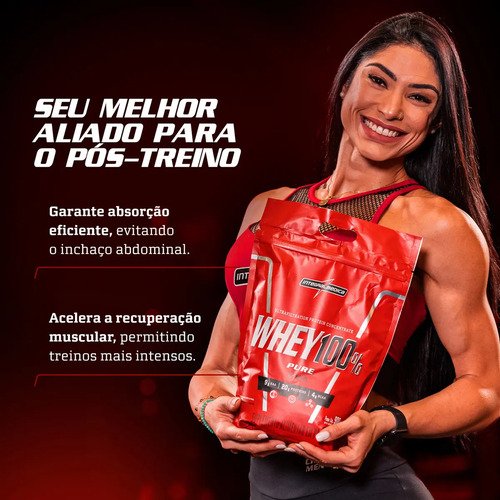 Proteína Integralmédica Whey 100% Pure em pó sabor Baunilha x 900g