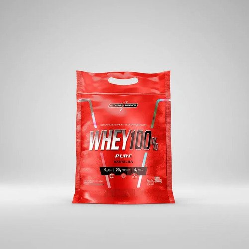 Proteína Integralmédica Whey 100% Pure em pó sabor Baunilha x 900g